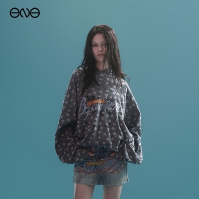 【何与明星同款】AnomaliesDepartment印花连帽衫卫衣男女新品25