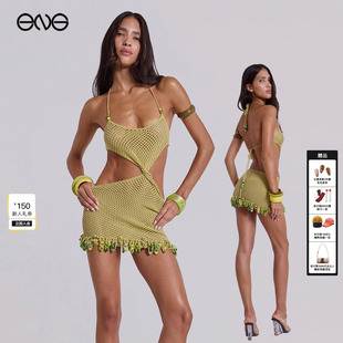 新品 LONDON挂脖迷你连衣裙短裙女装 JADED 25秋 虞书欣明星同款