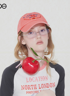 【ENG】Effet de Soleil 樱桃乌龙撞色刺绣鸭舌帽男女新品25秋