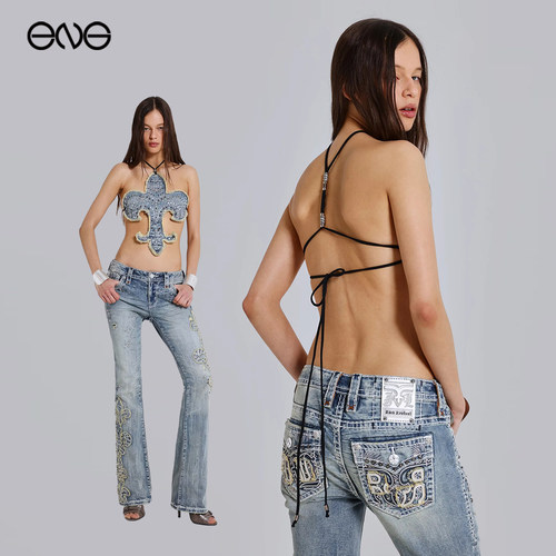 【ENG】JADED LONDON辣妹风铆钉露背吊带背心上衣女新品26秋