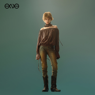 【ENG】Anomalies Department复古水洗星星弹力牛仔裤女新品25秋