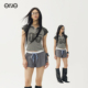 ENG DIDU 拼接polo短袖 T恤女装