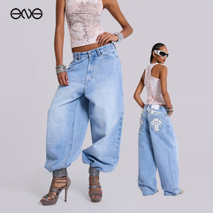 【ENG】JADED LONDON 水洗宽松阔腿裤牛仔裤男女同款 新品25秋