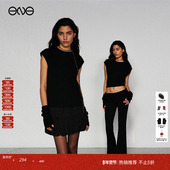 短款 上衣女淡人穿搭 Collection 圆领背心无袖 ENG Limited