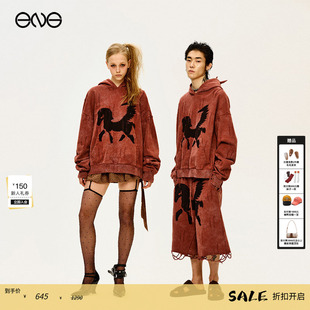 Department印花连帽衫 Anomalies 卫衣男女休闲宽松短外套 ENG