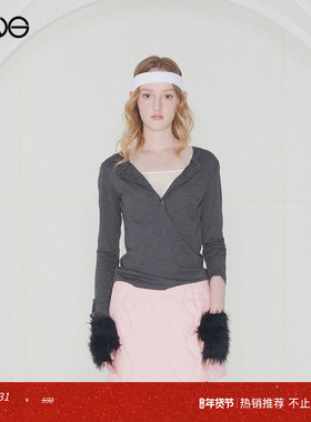 【ENG】Effet de Soleil 蕾丝拼接假两件长袖T恤上衣女装新品25秋