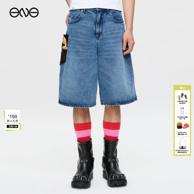 【ENG】CHARLES JEFFREY LOVERBOY宽松牛仔短裤男女同款新品26夏