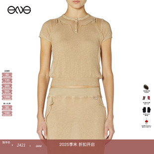 短袖 针织衫 新品 DIESE 上衣女装 25秋 ENG