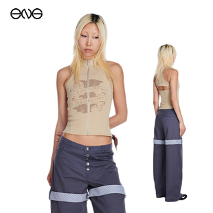 【虞书欣明星同款】ENG x DIDU 玫瑰印花背心上衣女装