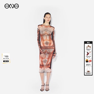 ENG 新品 Jean Gaultier印花中低腰半身裙女装 26春 Paul