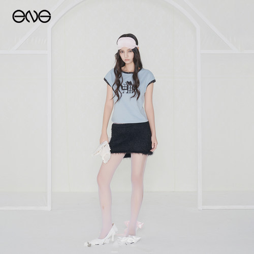 【ENG】Effet de Soleil辣妹低腰毛毛半身裙女修身包臀裙短裙新品