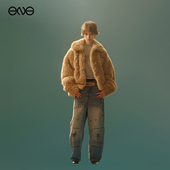 新品 25冬 Department 绒毛感翻领夹克外套男女 ENG Anomalies