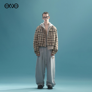 明星同款Anomalies Department假两件格纹外套新品SEVENTEEN组合