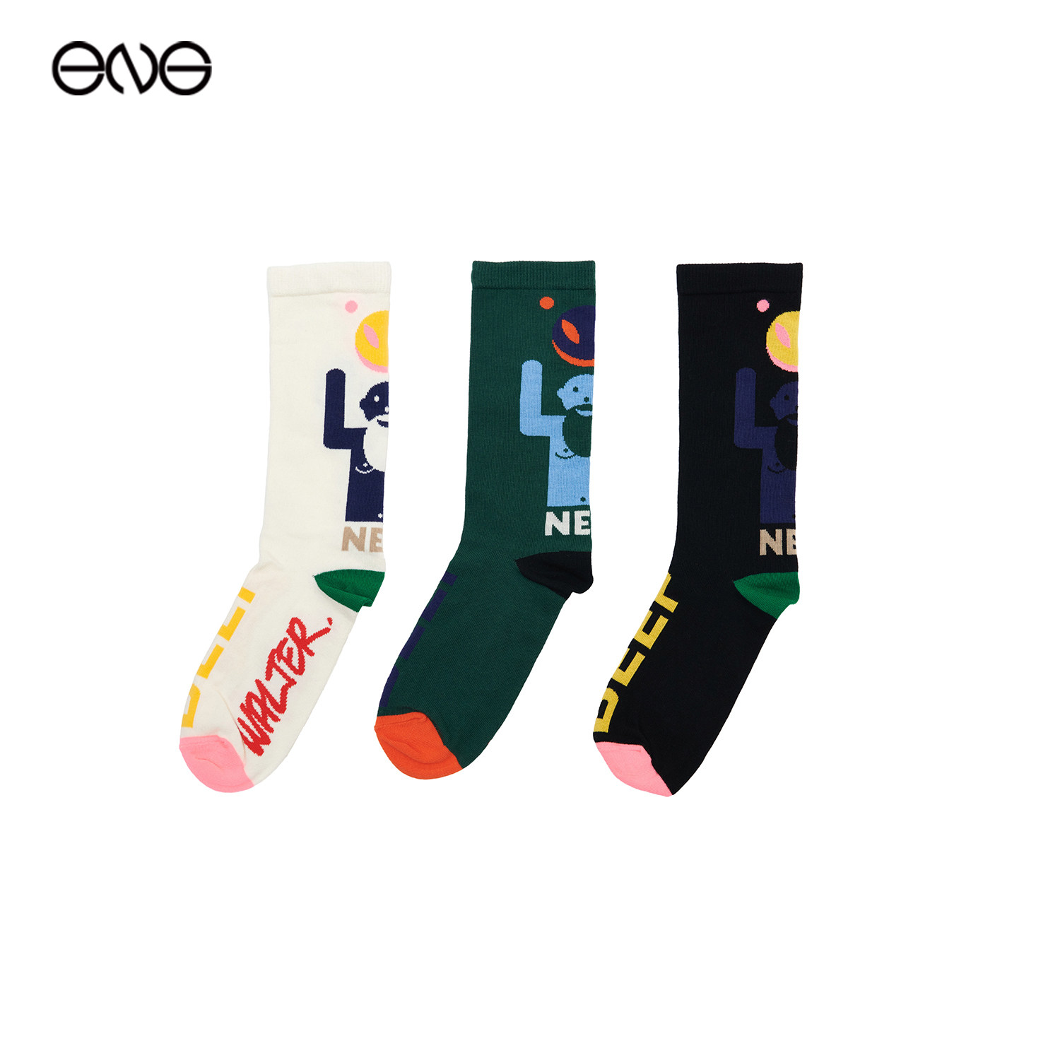 【ENG】Walter Van Beirendonck 印花中筒袜子男女同款新品25秋