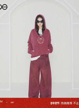 【博主同款】Effet de Soleil做旧弯刀裤直筒牛仔长裤女新品25秋