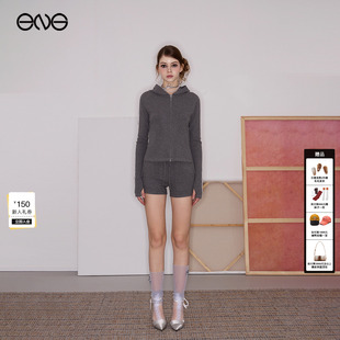 ENG 新品 Effet Soleil双面德绒条纹运动上衣女装 26春