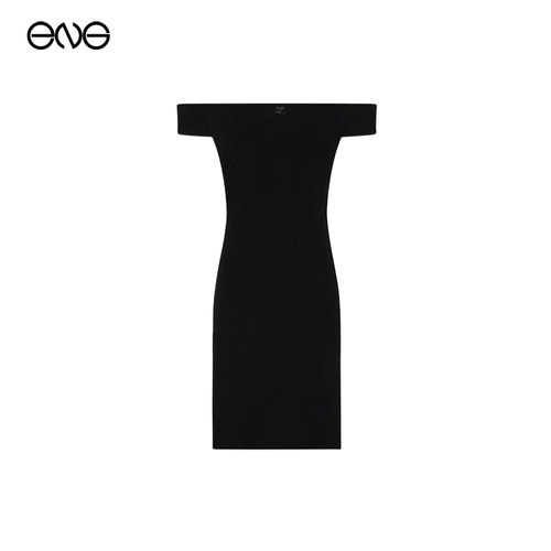 一字领针织迷你裙MINIDRESS