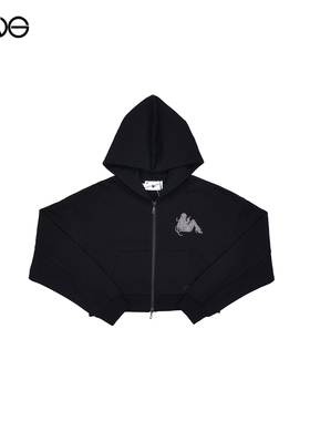 【ENG】2000 ARCHIVES 烫钻连帽拉链卫衣女装