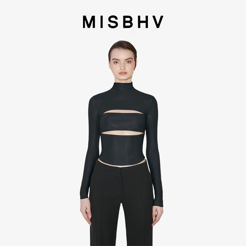 【ENG】MISBHV 镂空长袖T恤上衣女