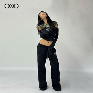 【热销补货】Anomalies Department低腰直筒卫裤女百搭休闲运动裤