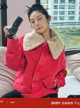 【虞书欣明星同款】GREG ROSS 水洗做旧夹克外套