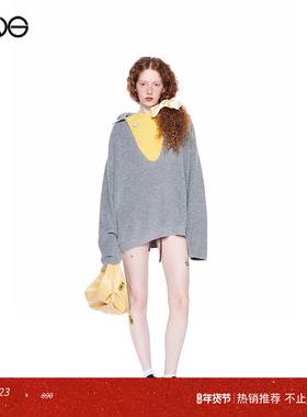 【ENG】Effet de Soleil V领叠穿长袖针织上衣女装