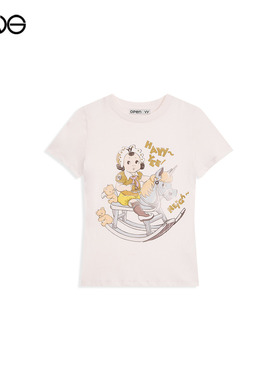 【ENG】OPEN YY短袖T恤女装百搭打底衫圆领上衣新品26春