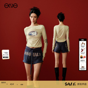 Department长袖 Anomalies T恤女紧身上衣内搭打底衫 热销补货