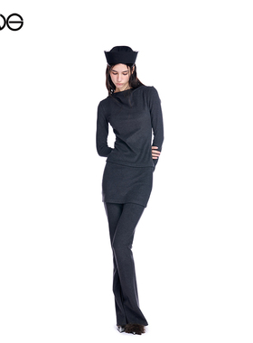 【虞书欣明星同款】Effet de Soleil绒感针织长袖连帽上衣女