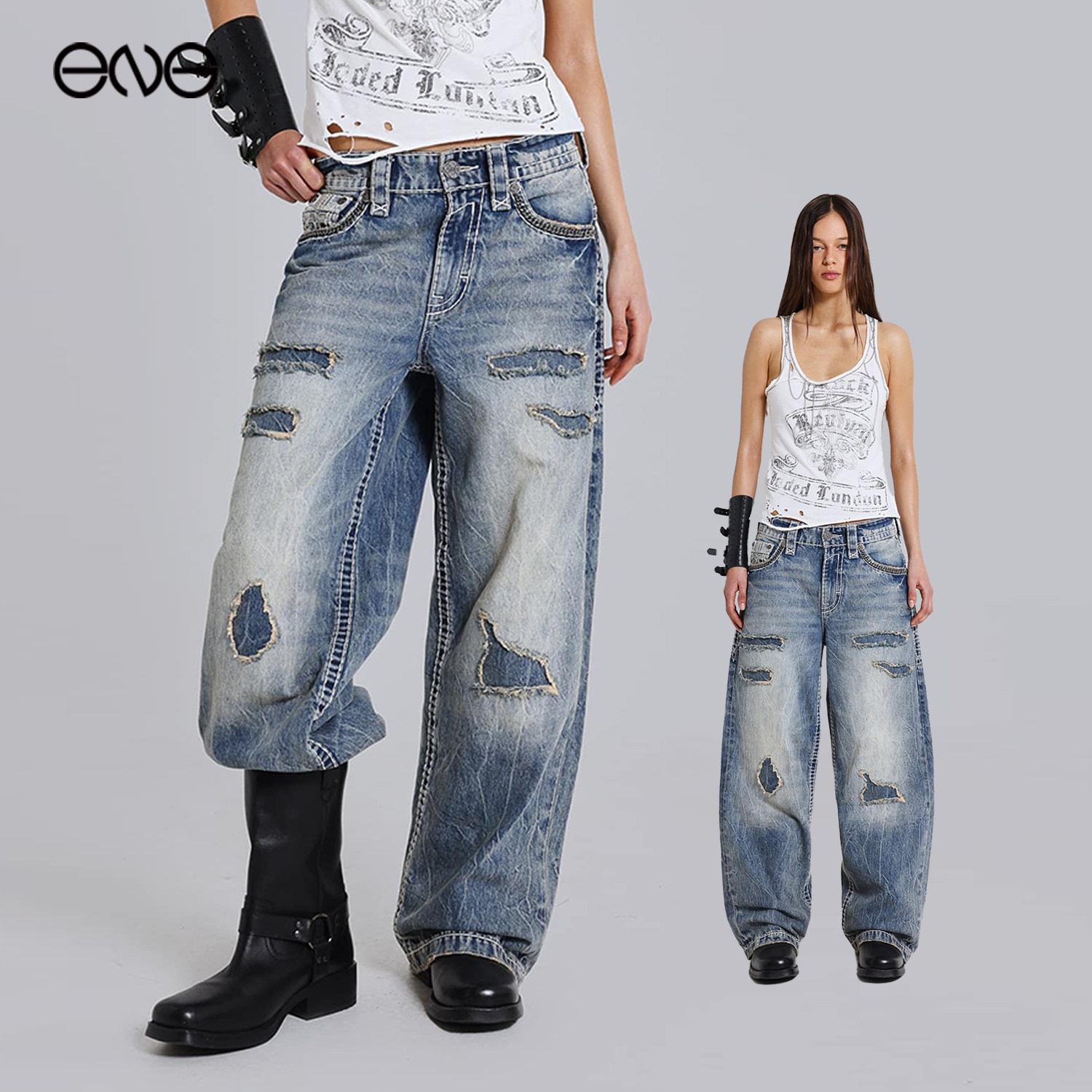 【ENG】JADED LONDON 牛仔长裤男女同款新品26秋