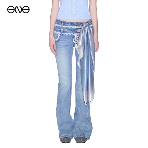 【ENG】Effet de Soleil缎面光泽印花方巾新品26秋
