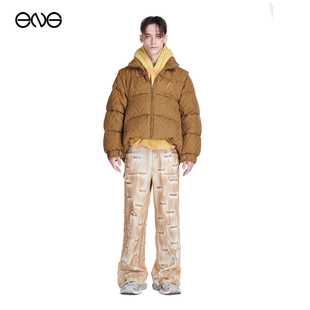 【丁程鑫明星同款】Anomalies Department 短款立领羽绒服男