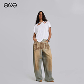 男女新品 26春 LONDON宽松复古阔腿裤 做旧休闲牛仔裤 ENG JADED