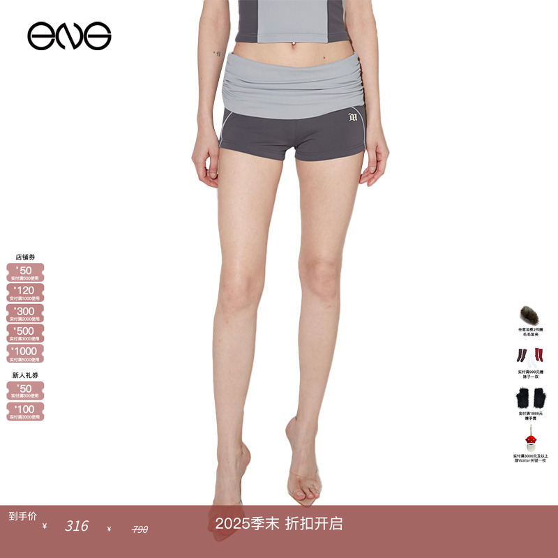 【ENG】MISBHV SPORT - BLUE LYCRA莱卡运动短裤 秋冬博主同款