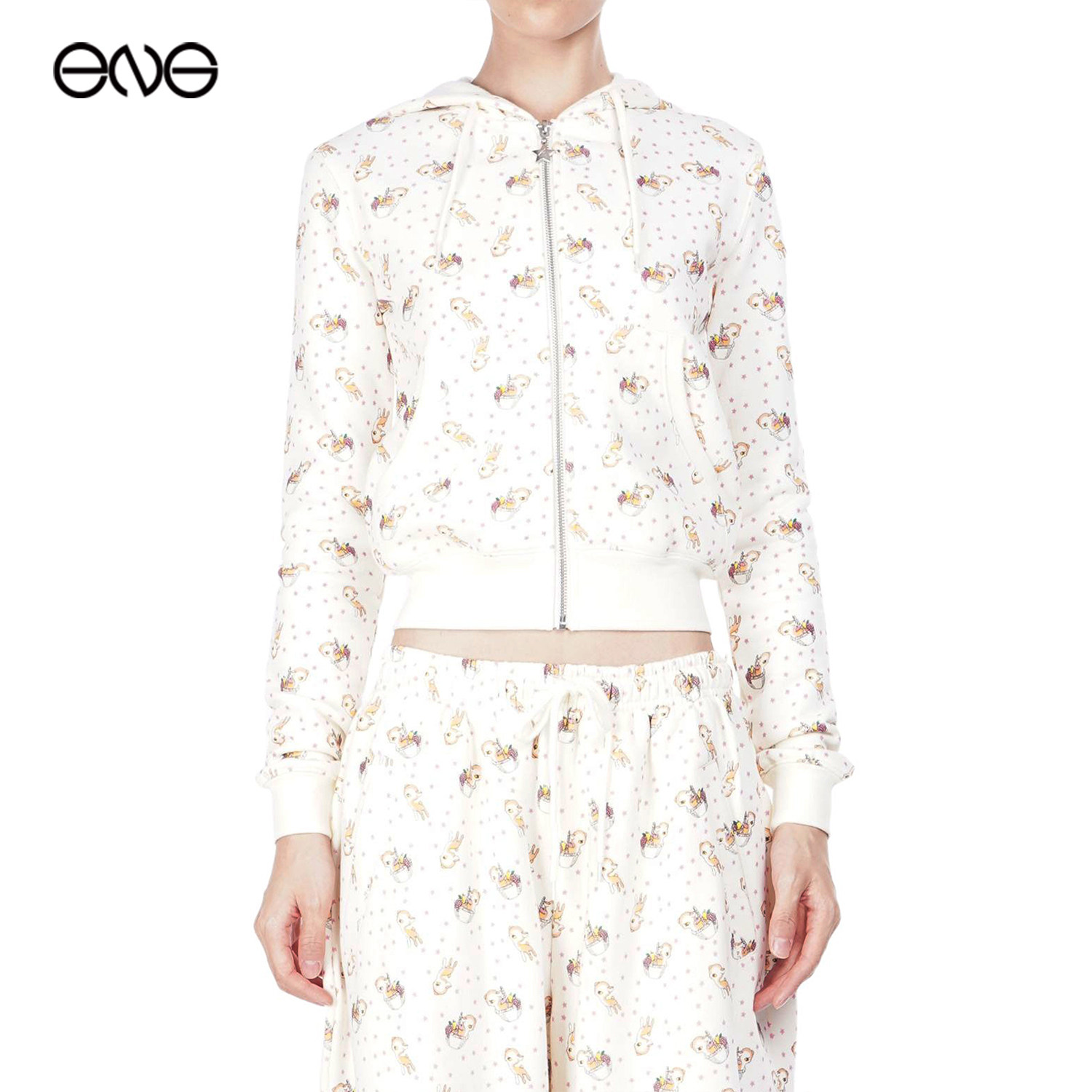 【ENG】Ashley Williams印花长袖连帽衫卫衣外套女装新品26秋图片