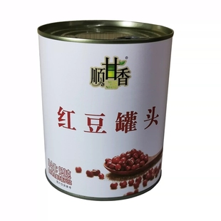 12罐 顺甘香蜜红豆罐头950g 糖纳豆 烘焙甜品 奶茶店专用即食