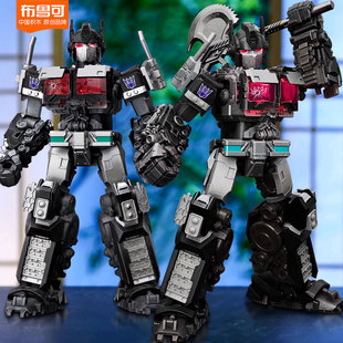 正版布鲁可积木人超越版擎天柱变形机器人天灾金刚玩具5男孩手办6