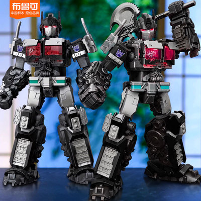 正版布鲁可积木人超越版擎天柱变形机器人天灾金刚玩具5男孩手办6