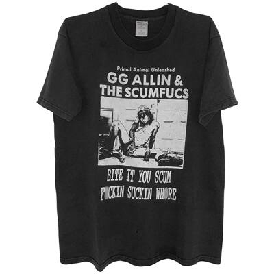 茂密有声工作室Vintage GG Allin, Original T-Shirt From Merle