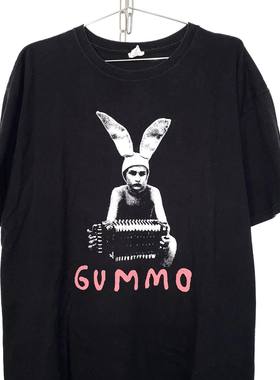 茂密有声工作室Vintage Gummo Bootleg情侣短袖T恤无性别嘻哈乐队