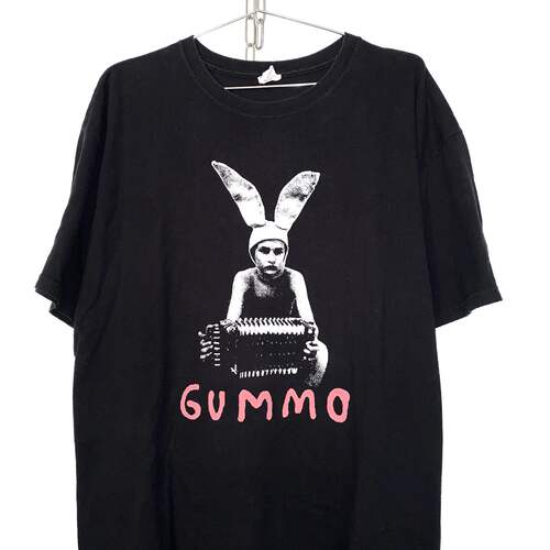 茂密有声工作室Vintage Gummo Bootleg情侣短袖T恤无性别嘻哈乐队
