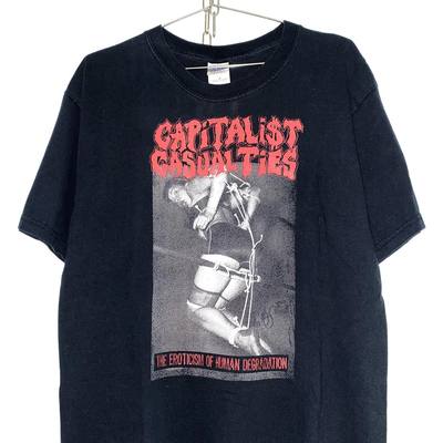 茂密有声工作室Capitalist Casualties摇滚乐队复古水洗款短袖T恤