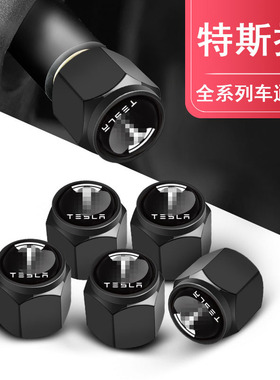 适用于特斯拉汽车轮胎气门芯帽ModelS ModelX Model3ModelY气嘴盖
