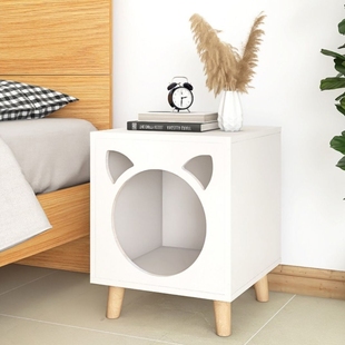 新疆包邮猫窝床头柜人猫共用家具柜狗窝四季通用宠物用品猫屋猫u.