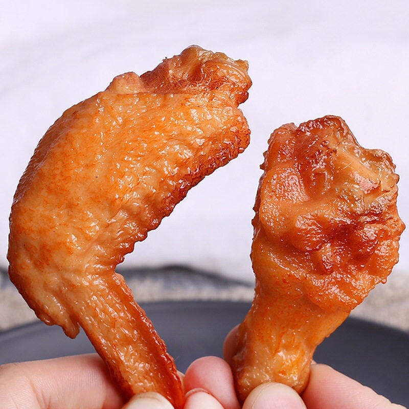 仿真鸡腿模型炸鸡腿摄影油炸翅块奥尔良装饰假食物美式装饰品套装