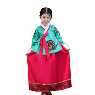 儿童韩服女童装朝鲜族舞蹈服少数民族演出表演服装大长今摄影服饰