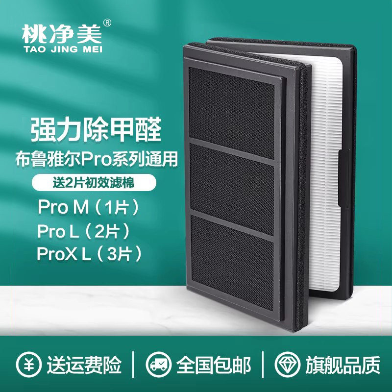 适配Blueair/布鲁雅尔Pro M/L/XL滤芯复合折叠型NGB升级版过滤网