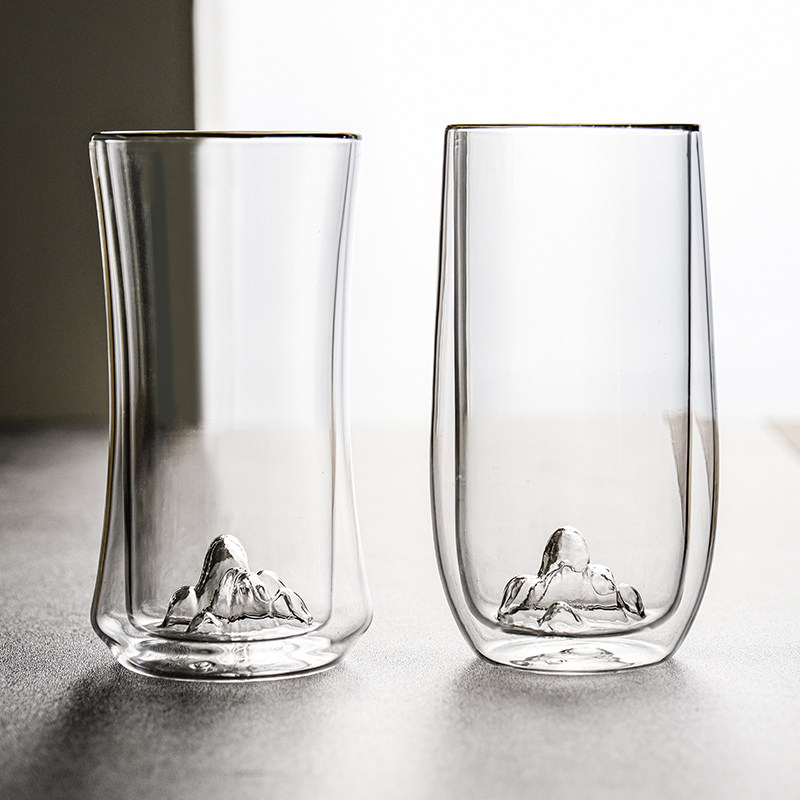 双层赏山杯、保温高硼硅玻璃杯、龙井绿茶杯、特惠杯、高端后魁精