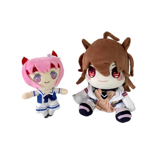 跨境新品uma musume plush赛马娘格动画周边棕色头发毛绒玩偶公仔