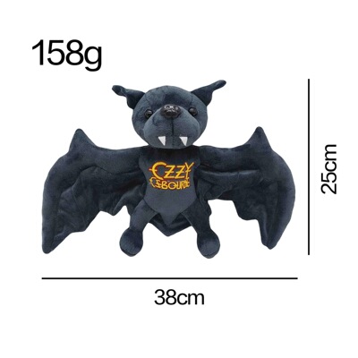 跨境新品ozzy osbourne bat  奥兹·奥斯本蝙蝠毛绒玩具玩偶公仔
